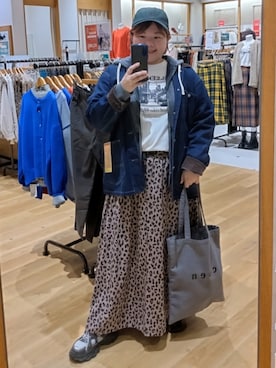 「アイテム（カバーオール）」を使った、coen みー子さん（レディース・162cm）の冬コーディネート