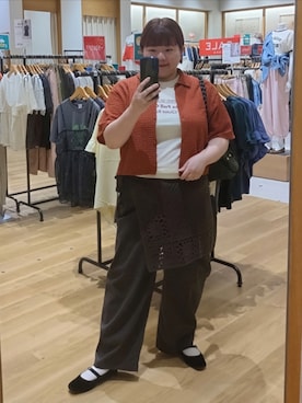 「coen（コーエン）のアイテム（その他パンツ）」を使った、coen みー子さん（レディース・162cm）の秋コーディネート