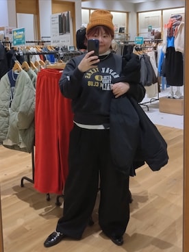 「coen（コーエン）のアイテム（パンツ）」を使った、coen みー子さん（レディース・162cm）の春コーディネート