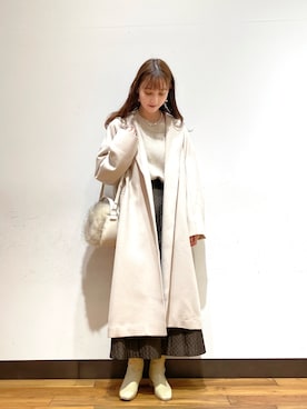 「fluffy」｜chisaさん（レディース・157cm）の冬コーディネート