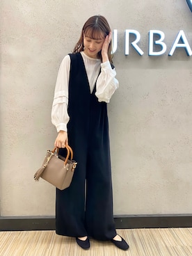 「RODE SKO」｜「アイテム（オールインワン・サロペット）」を使った、chisaさん（レディース・157cm）の夏コーディネート