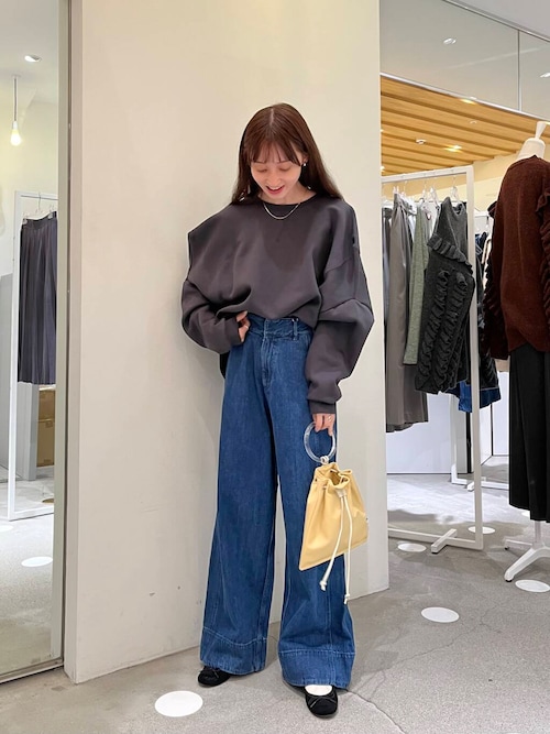 セール】denim wide pants（デニムパンツ）｜LAATO（ラート）の