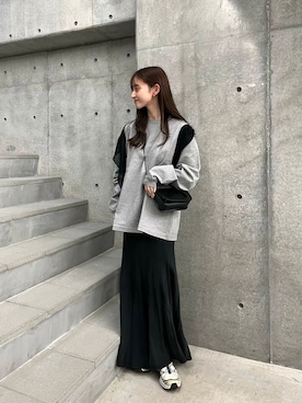 「アーバンリサーチ」｜「アイテム（財布/小物）」を使った、chisaさん（レディース・157cm）の冬コーディネート
