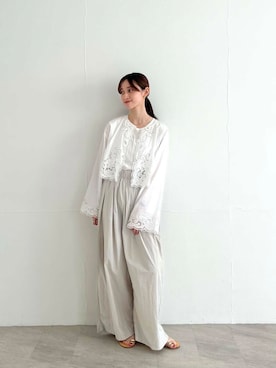 「アーバンリサーチ」｜「アイテム（サンダル）」を使った、chisaさん（レディース・157cm）の夏コーディネート