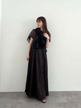 「URBAN RESEARCH（アーバンリサーチ）のアイテム（ワンピース）」を使った、chisaさん（レディース・157cm）の夏コーディネート