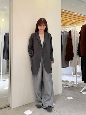「秋服」｜「アイテム（その他アウター）」を使った、chisaさん（レディース・157cm）の秋コーディネート