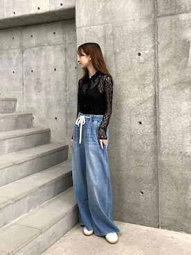 「20代後半」｜chisaさん（レディース・157cm）の夏コーディネート