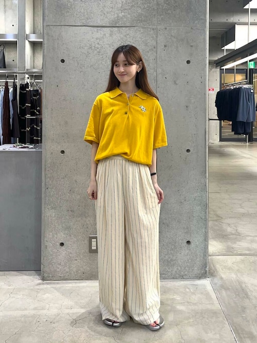 アーバンリサーチ URBAN RESEARCH 透かし柄ハーフスリーブニット