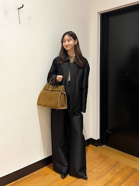 「アイテム（その他アウター）」を使った、chisaさん（レディース・157cm）の秋コーディネート