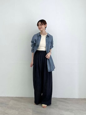 「20代後半」｜chisaさん（レディース・157cm）の夏コーディネート