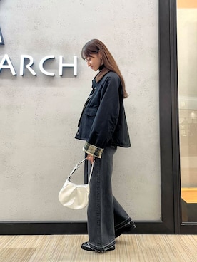 「秋服」｜「アイテム（その他アウター）」を使った、chisaさん（レディース・157cm）の秋コーディネート