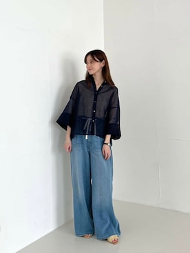 「20代後半」｜chisaさん（レディース・157cm）の夏コーディネート