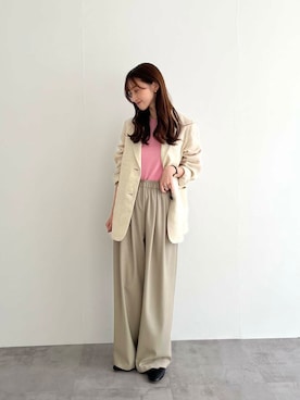 「アーバンリサーチ」｜「アイテム（バレエシューズ）」を使った、chisaさん（レディース・157cm）の冬コーディネート
