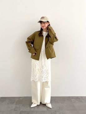 「アーバンリサーチ」｜「アイテム（ブルゾン）」を使った、chisaさん（レディース・157cm）の冬コーディネート