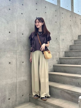 「20代後半」｜chisaさん（レディース・157cm）の夏コーディネート