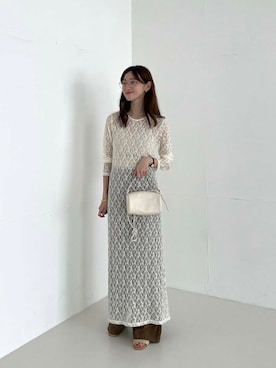 「URBAN RESEARCH（アーバンリサーチ）のアイテム（ワンピース）」を使った、chisaさん（レディース・157cm）の夏コーディネート