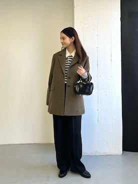 「アイテム（ヘアバンド）」を使った、chisaさん（レディース・157cm）の秋コーディネート