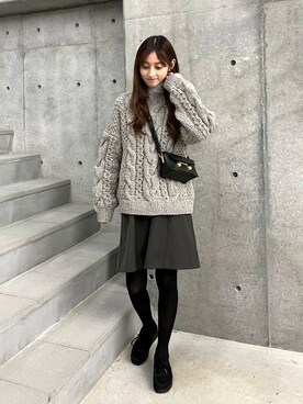 chisaさん(レディース・157cm)の冬コーディネート