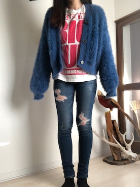 「GYDA（ジェイダ）のアイテム」を使った、ほたてさん（骨格ナチュラル・レディース・159cm）の秋コーディネート