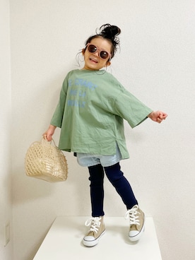 「カラー×コーデ」｜asairo 𓇼 さん（キッズ・100cm）の春コーディネート