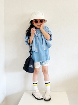 asairo 𓇼 さん（キッズ・100cm）の夏コーディネート
