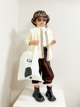 「laurea（ラウレア）のアイテム」を使った、asairo 𓇼 さん（キッズ・100cm）の秋コーディネート