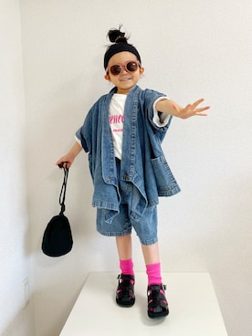 asairo 𓇼 さん(キッズ・100cm)の夏コーディネート