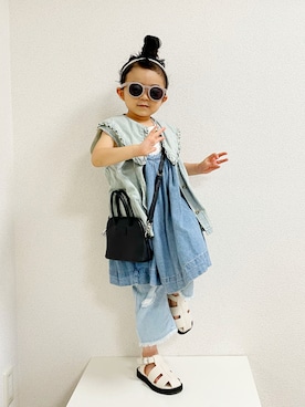asairo 𓇼 さん（キッズ・100cm）の夏コーディネート