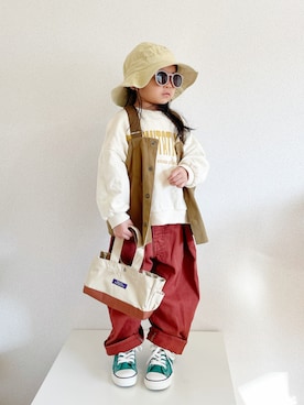 asairo 𓇼 さん（キッズ・100cm）の冬コーディネート