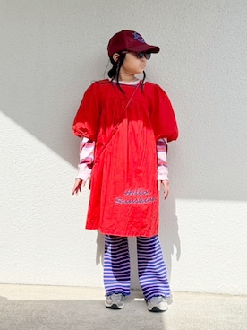 「アイテム（パンツ）」を使った、asairo 𓇼 さん（キッズ・125cm）の春コーディネート