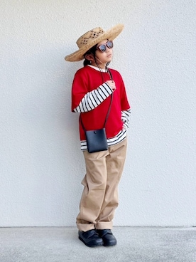 「アイテム（バッグ）」を使った、asairo 𓇼 さん（キッズ・125cm）の春コーディネート