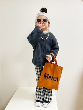 asairo 𓇼 さん（キッズ・100cm）の冬コーディネート