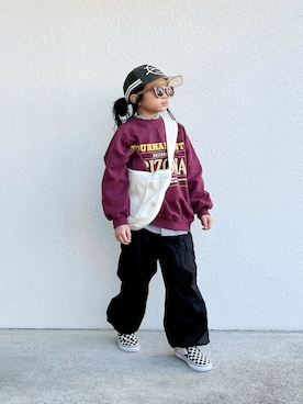 asairo 𓇼 さん（キッズ・110cm）の冬コーディネート