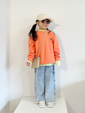 asairo 𓇼 さん（キッズ・100cm）の冬コーディネート