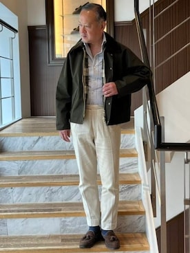 「BEAMS F（ビームスエフ）のアイテム」を使った、BEAMS Fさん（メンズ・172cm）の秋コーディネート