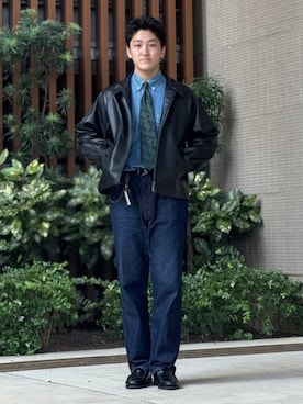 「BEAMS F（ビームスエフ）のアイテム」を使った、BEAMS Fさん（メンズ・182cm）の秋コーディネート