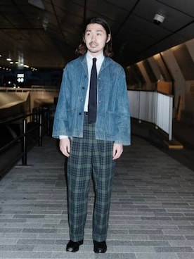 「半袖」｜BEAMS Fさん（メンズ・174cm）の夏コーディネート