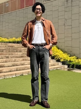 「LACOSTE（ラコステ）のアイテム」を使った、BEAMS Fさん（メンズ・177cm）の夏コーディネート