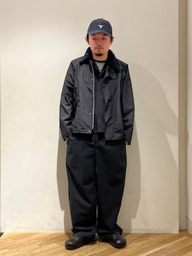 「Barbour（バブアー）のアイテム」を使った、BEAMS Fさん（メンズ・166cm）の春コーディネート
