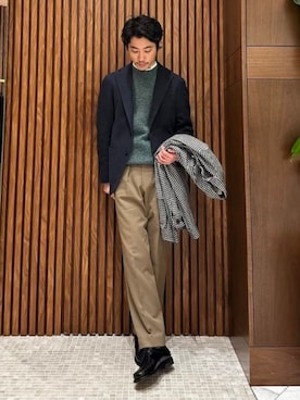 「BEAMS F（ビームスエフ）のアイテム」を使った、BEAMS Fさん（メンズ・176cm）の冬コーディネート