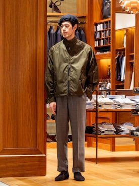 「BARACUTA（バラクータ）のアイテム」を使った、BEAMS Fさん（メンズ・180cm）の秋コーディネート