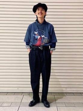 「BEAMS F（ビームスエフ）のアイテム」を使った、BEAMS Fさん（メンズ・165cm）の春コーディネート