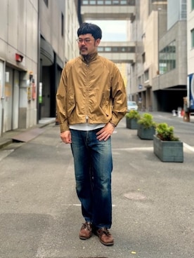 「秋服」｜「アイテム（ブルゾン）」を使った、BEAMS Fさん（メンズ・173cm）の秋コーディネート