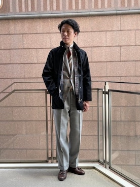 「BEAMS F（ビームスエフ）のアイテム（ジャケット/アウター）」を使った、BEAMS Fさん（メンズ・180cm）の秋コーディネート
