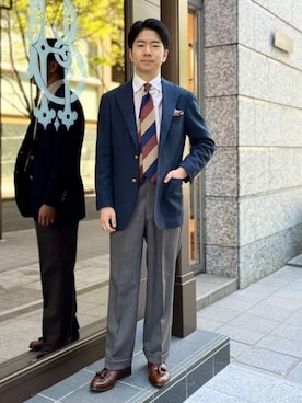「BEAMS F（ビームスエフ）のアイテム（ジャケット/アウター）」を使った、BEAMS Fさん（メンズ・168cm）の春コーディネート