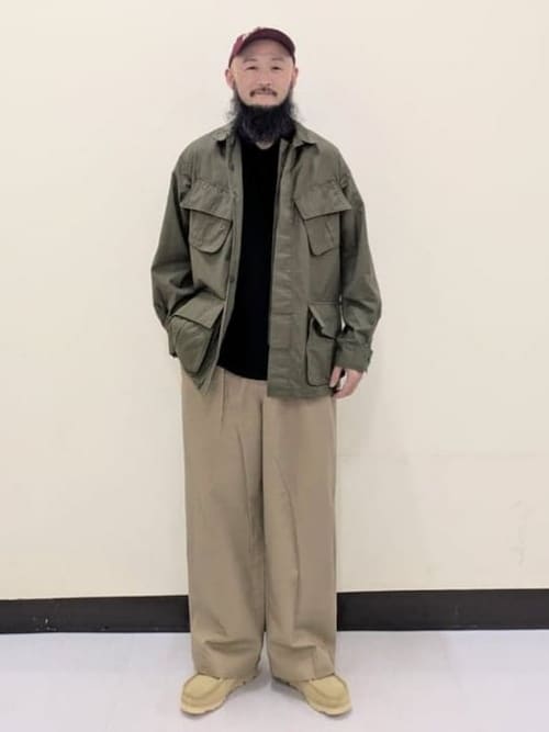 ワイドストレート 2プリーツ チノ パンツ（その他パンツ）｜BEAMS