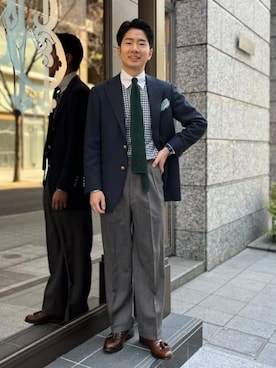 「BEAMS F（ビームスエフ）のアイテム（ジャケット/アウター）」を使った、BEAMS Fさん（メンズ・168cm）の春コーディネート