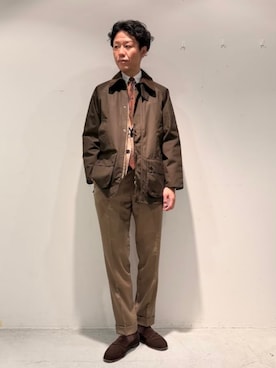 「BEAMS F（ビームスエフ）のアイテム」を使った、BEAMS Fさん（メンズ・183cm）の秋コーディネート