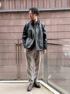 「BEAMS F（ビームスエフ）のアイテム」を使った、BEAMS Fさん（メンズ・183cm）の秋コーディネート