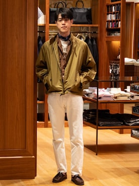 「秋服」｜「アイテム（ブルゾン）」を使った、BEAMS Fさん（メンズ・180cm）の秋コーディネート